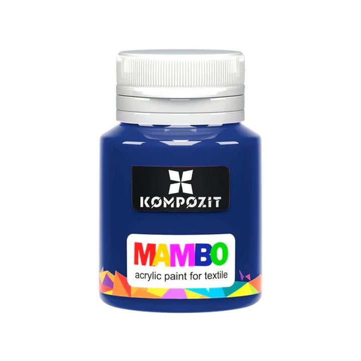 MAMBO akrilna boja za tekstil i kožu 20 ml – 19 Svetlo kobaltno plava