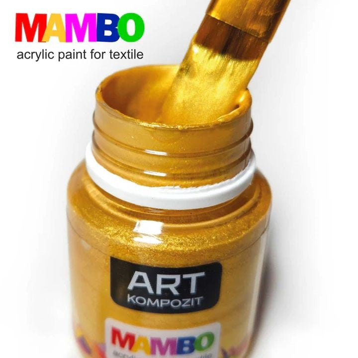 MAMBO metalik set boja za tekstil i kožu
