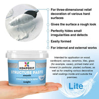 Vhite Smooth Structuring Paste LITE | Various Volumes