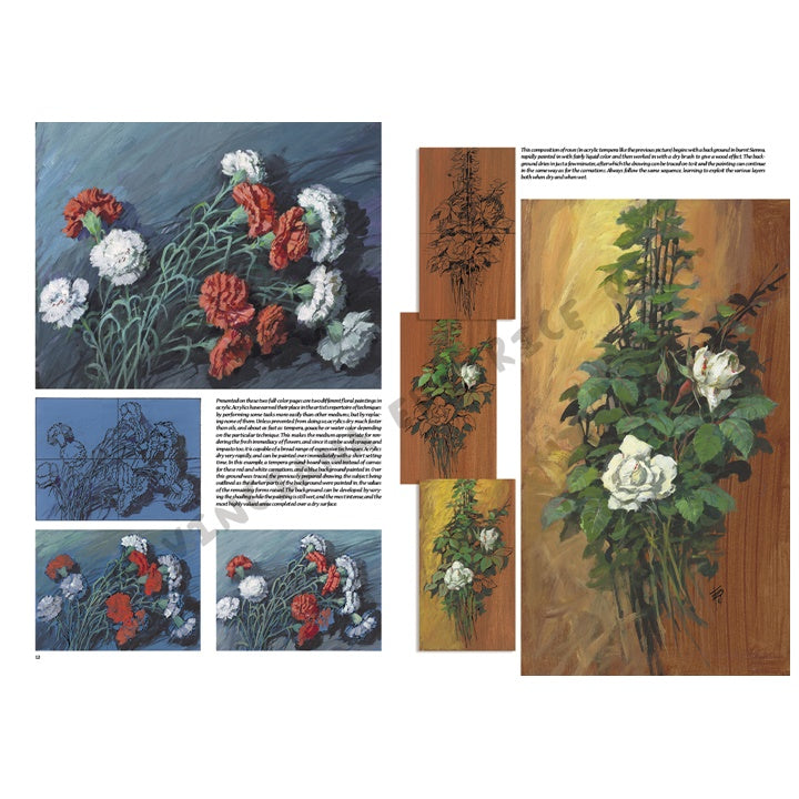 Leonardo Collection 21 Flovers Draving Book