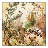 Eko salveta za dekupaž Autumn Hedgehog - 1 kom