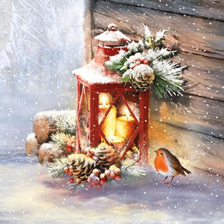 Salvete za dekupaž Robin by Lantern - 1 kom