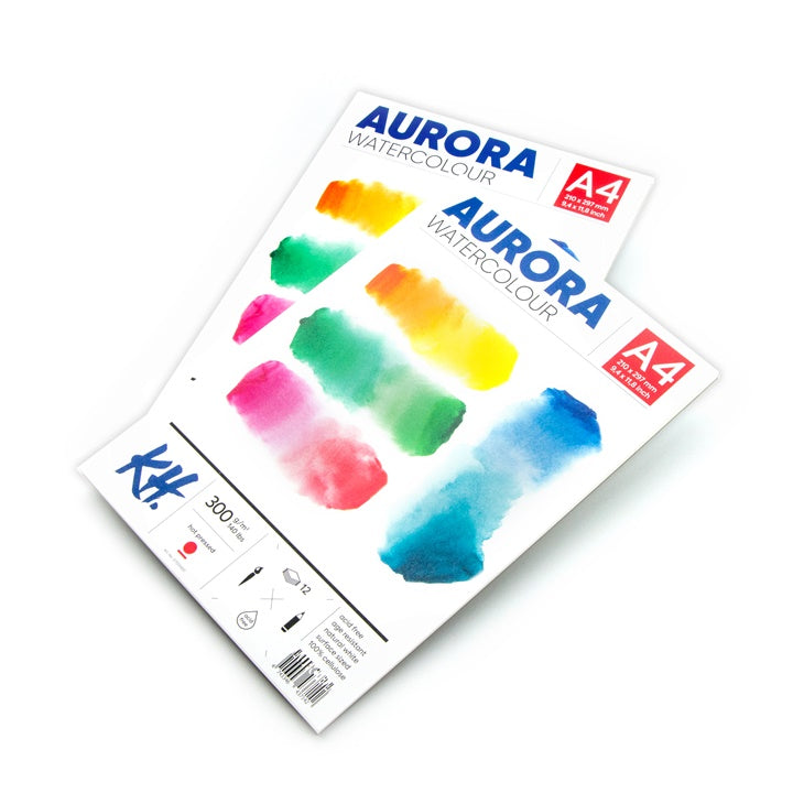 Akvarel blok AURORA hot press - 12 listova