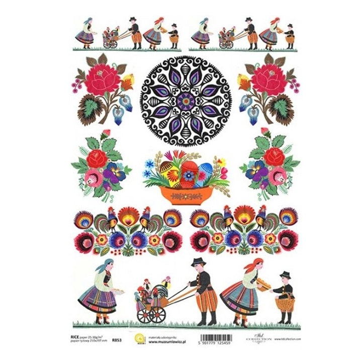Pirinčani papir A4 ITD - Folklor - R853