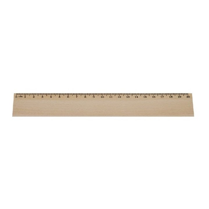 Drveni lenjir 20 cm