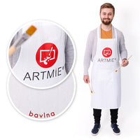 Pamučna kecelja ARTMIE - bela