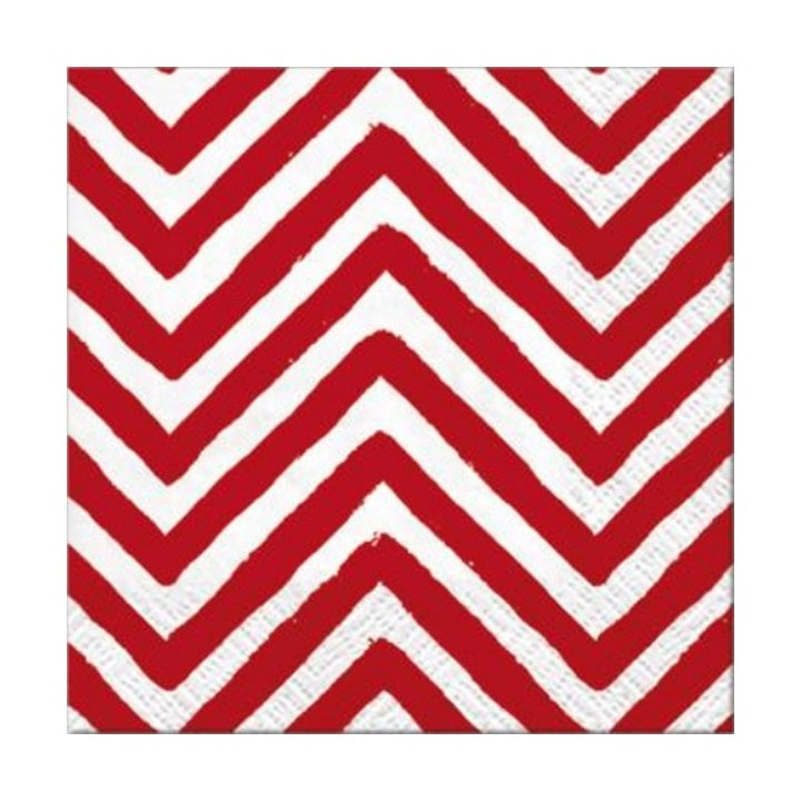 Salvete za dekupaž - Big Chevron Red - 1 komad