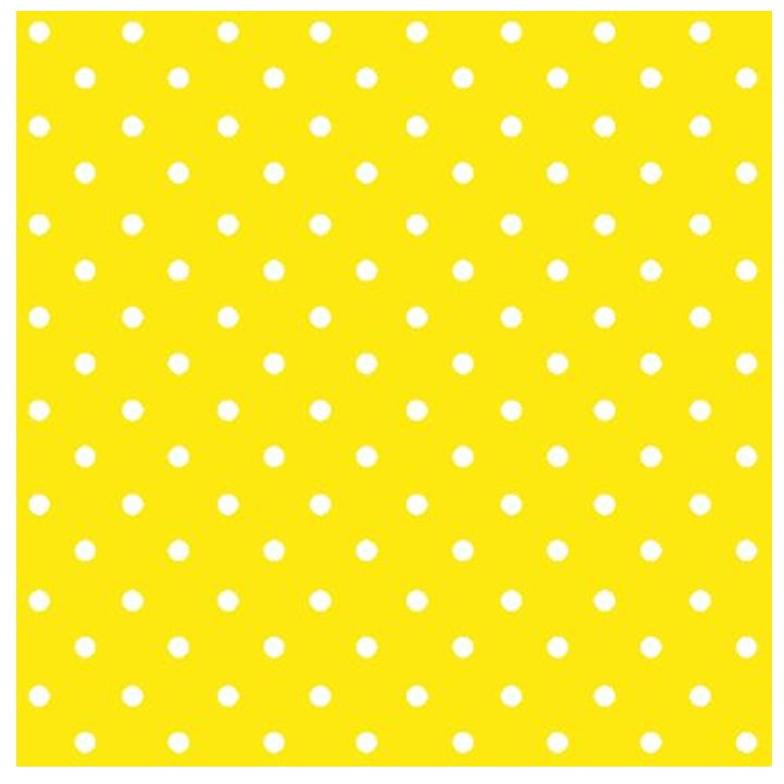 Salvete za dekupaž Yellow Dots - 1 komad