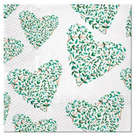 Salvete za dekupaž Floral Hearts - 1 kom
