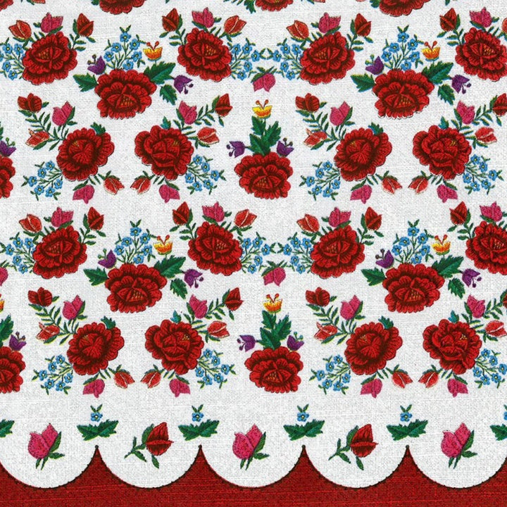 Salvete za dekupaž Poppies Embroidery Pattern - 1 kom