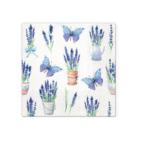 Dekupaž salvete - Lavender Butterflies - 1kom