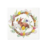 Dekupaž salvete - Bunny in wreath - 1kom