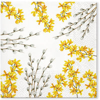 Salvete za dekupaž Catkins and Forsythia - 1 kom
