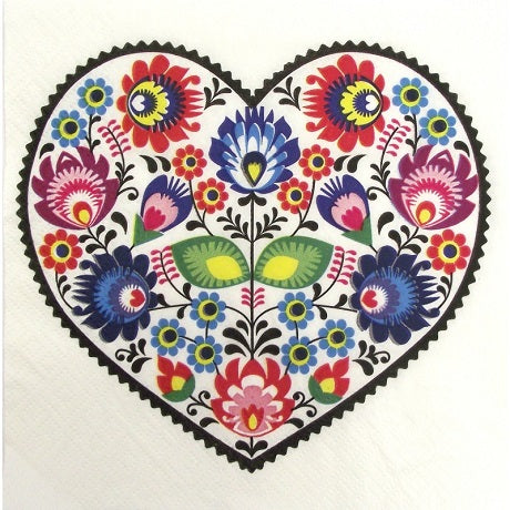Salvete za DEKUPAŽ - Heart - 1 kom
