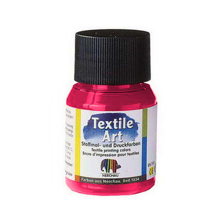 Boja za svetli tekstil 59 ml – neon crvena