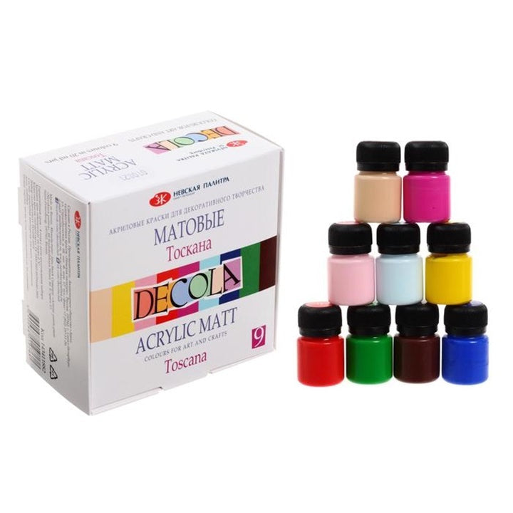 Set mat akrilnih boja Decola 9x20 ml