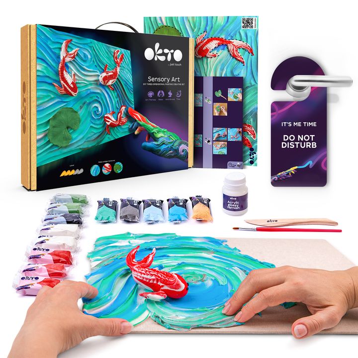 OKTO Kreativni 3D set Riba 30 x 40 cm