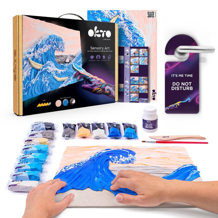 OKTO Kreativni 3D set Talasi u Kanavagi 30 x 40 cm