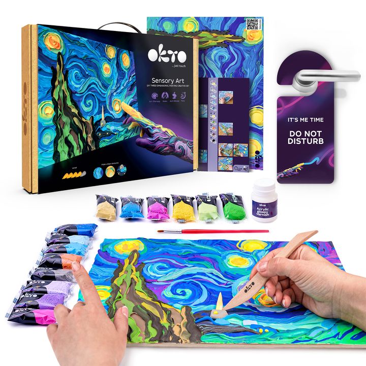 OKTO Kreativni 3D set Zvezdano nebo 30 x 40 cm