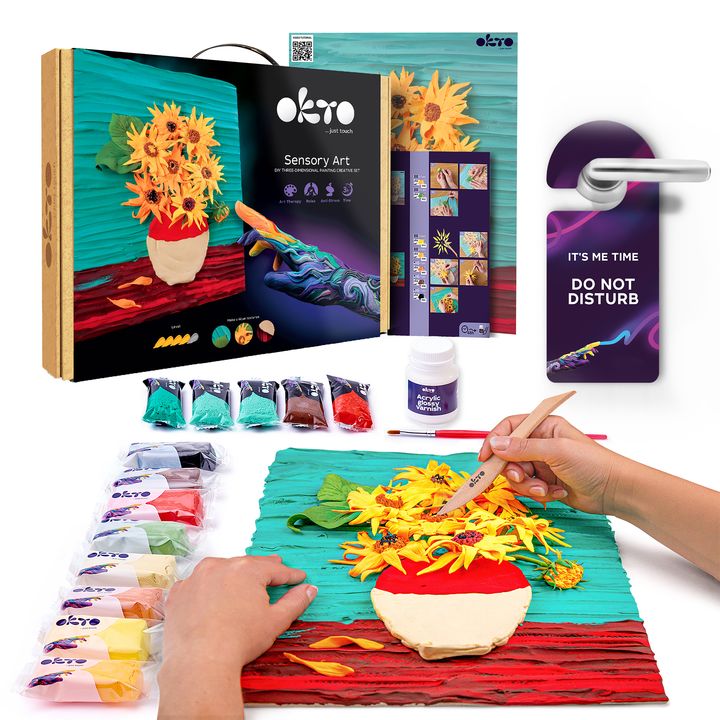 OKTO Kreativni 3D set Suncokreti 30 x 40 cm