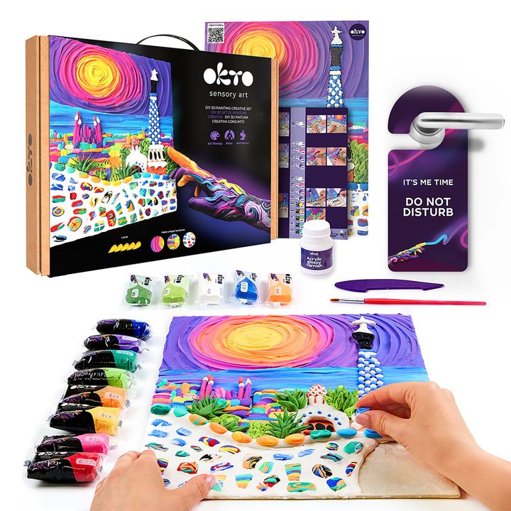 OKTO Kreativni 3D set "Park Guel u Barseloni" 30 k 40 cm
