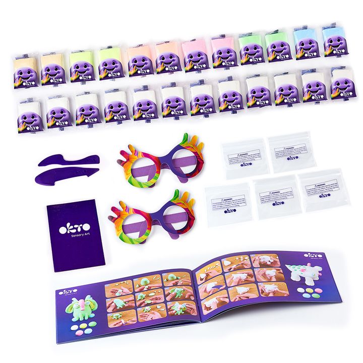 OKTO kreativni samootvrdnjavajući set 24 pastelne nijanse