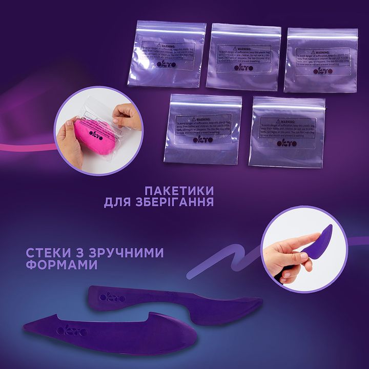 OKTO kreativni samootvrdnjavajući set 24 pastelne nijanse