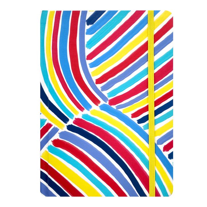 Spoko A5 Lined Notebook - Blue Brush