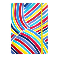 Spoko A5 Lined Notebook - Blue Brush