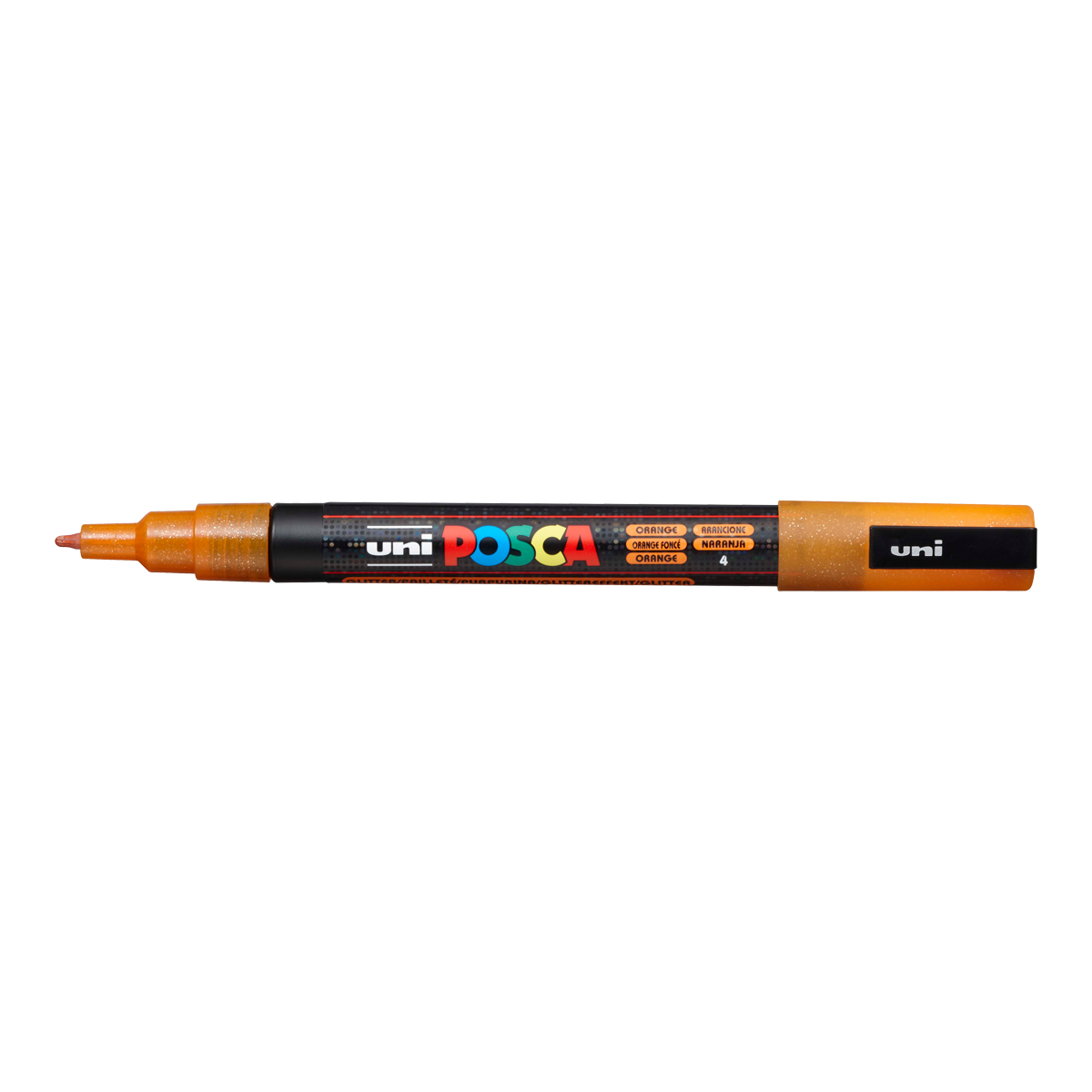 Posca marker PC-3ML, 0,9–1,3 mm, sa šljokicama – narandžasta (L4