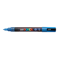 Posca marker PC-3ML, 0,9–1,3 mm, sa šljokicama – plava (L33