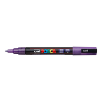 Posca marker PC-3ML, 0,9–1,3 mm, sa šljokicama – ljubičasta (L12