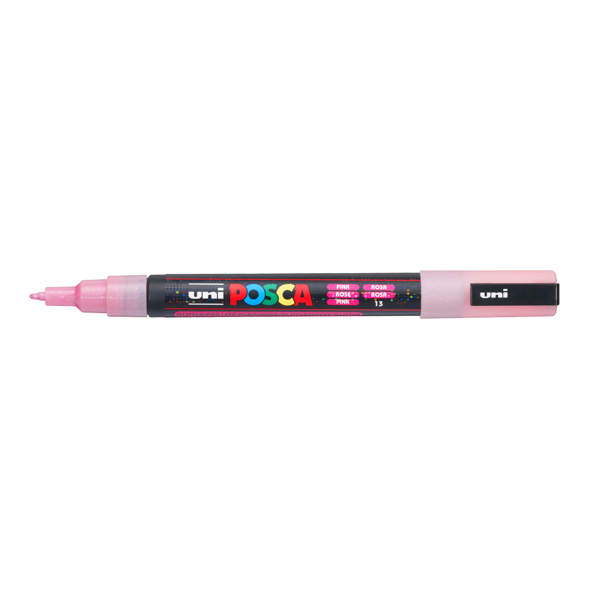 Posca marker PC-3ML, 0,9–1,3 mm, sa šljokicama – roze (L13