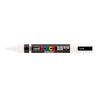 Posca akrilni marker PC-5BR, 1 - 4 mm, bela