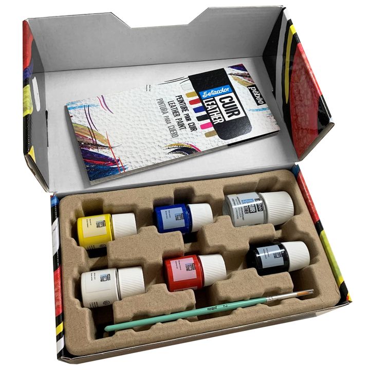 Boje za kožu Pebeo Setacolor - starter set 7 kom