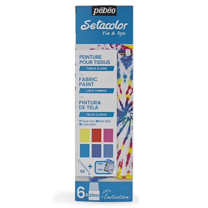 Boje za lagani tekstil Pebeo Setacolor 6x20 ml