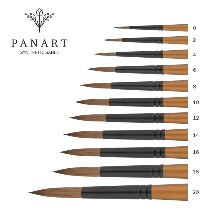 PanArt 1101 Okrugla četkica za akvarel boje samur