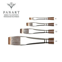 PanArt 7721 ravna četka - sintetičke dlačice mungosa