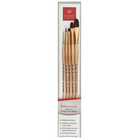 PanArt ES-05 Set četkica - okrugle, ravne i fibert, 5 kom.