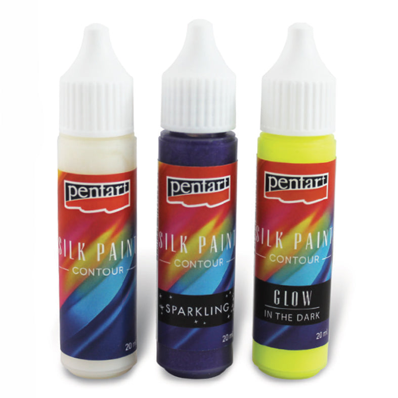 Kontura za svilu fosforescentna - 20 ml