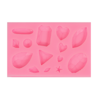 Silikonski kalup - dragulji 9.9 x 6.3x 1.1 cm
