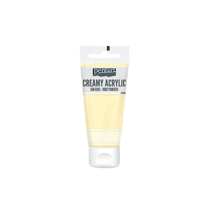 Kremasta polusjajna akrilna boja Pentart 200 ml