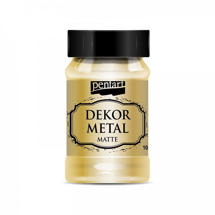 Dekorativna boja Pentart 100 ml mat metalik