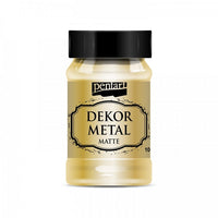 Dekorativna boja Pentart 100 ml mat metalik