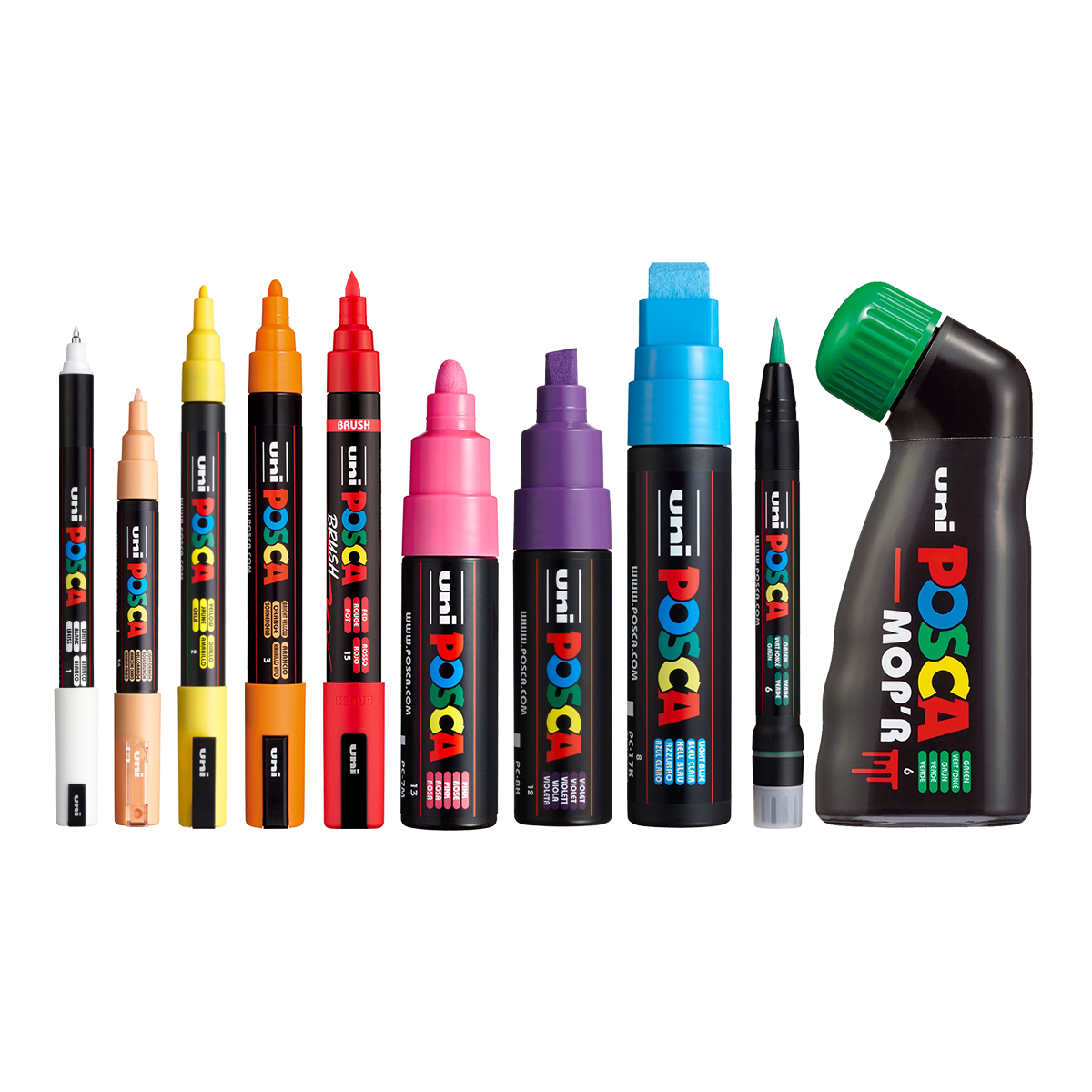 Posca akrilni marker PC-5BR, 1 - 4 mm, bela