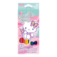 Trouglaste drvene bojice Colorino Hello Kitty - 12 boja