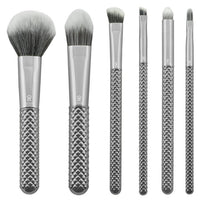 Set kozmetičkih četkica Metalik srebrne