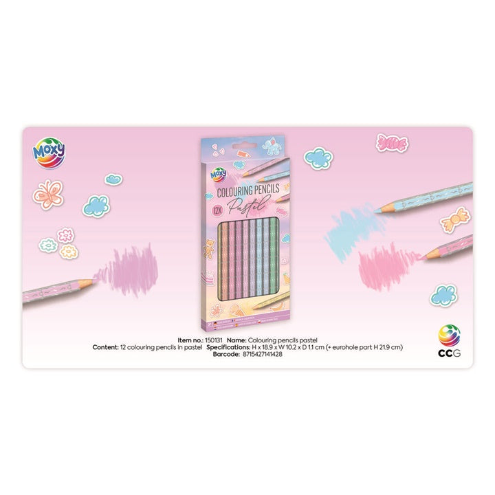 Olovke pastelnih boja 12 kom