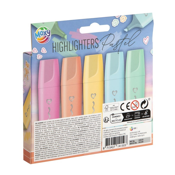 Pastel Highlighters Set