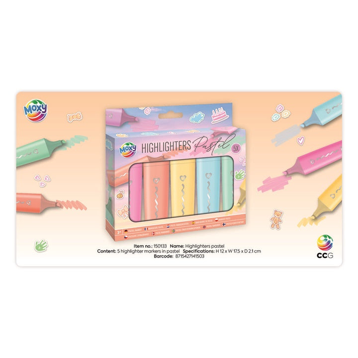 Pastel Highlighters Set